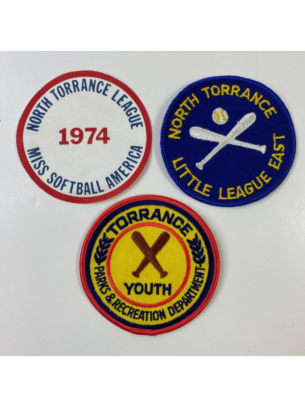 Vintage North Torrance Youth League & Softball Patches Set